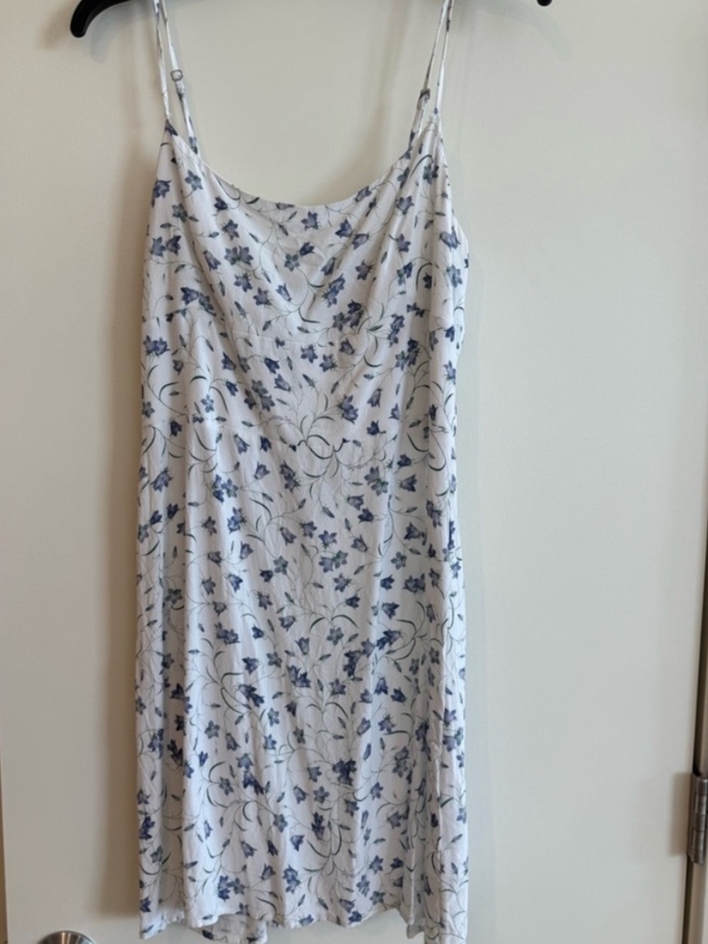 Aritzia Sunday Best Purple / Blue Floral Jackson Mini Dress Sz M Babydoll - Picture 4 of 7